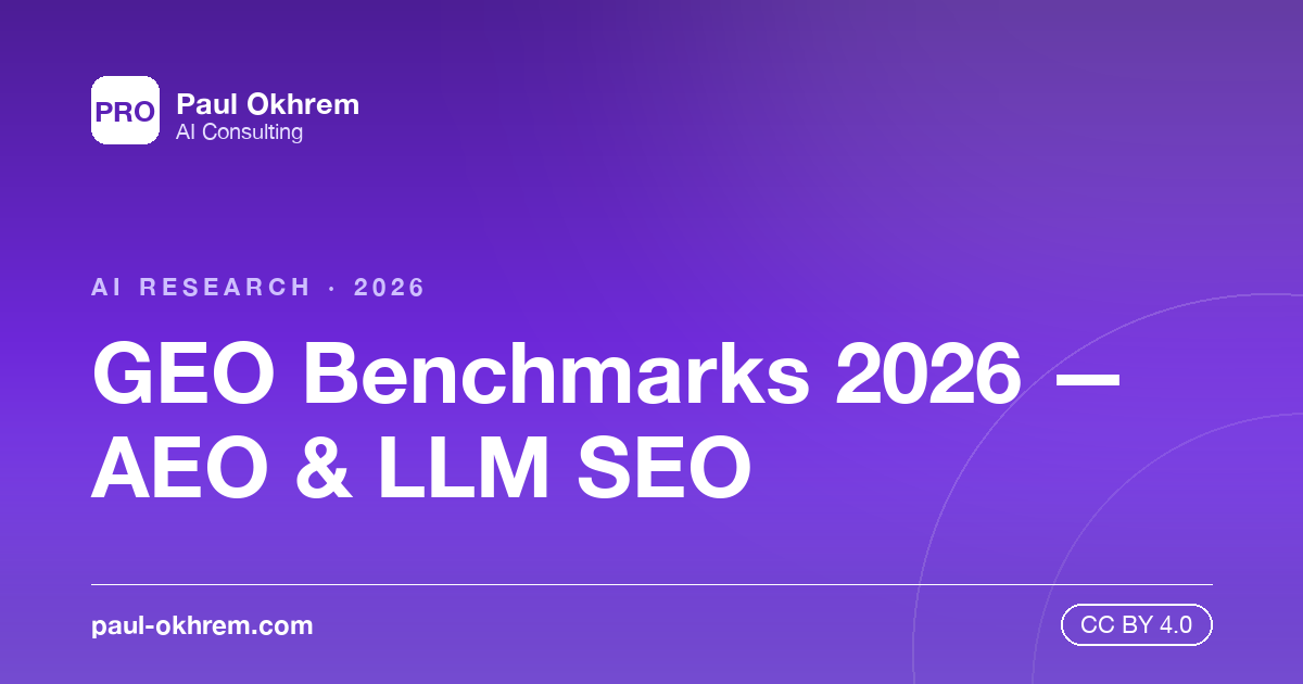 AI Search Visibility Measurement Framework 2026 | Paul Okhrem